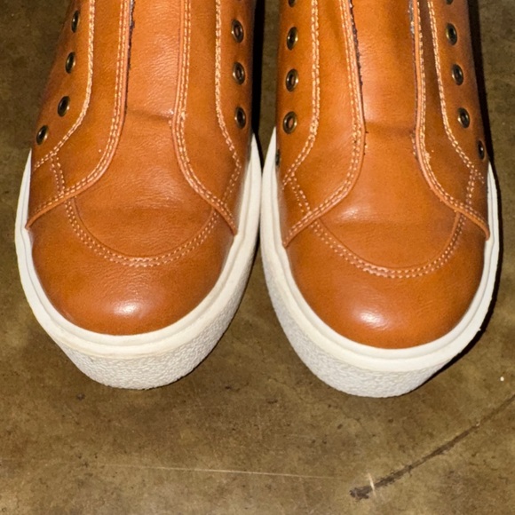 Brown Slip-On Platform Sneakers - Picture 3 of 6